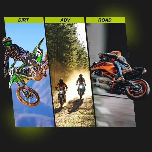 Dirt, ADV, Road riders